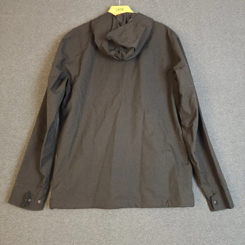 The North Face Dryvent Hooded Jacket Mens Dark Gray Outdoor Water Resistant Tech
